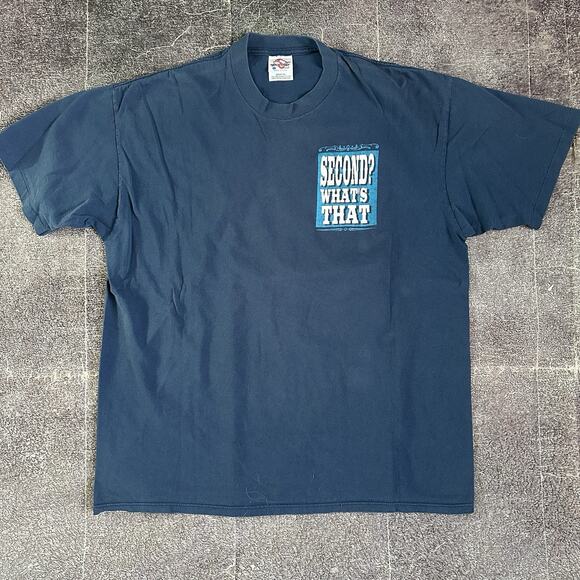 Men's Vintage 90's Wrangler Rodeo Aint No Buckle For Second Place T Shirt Sz XL - Picture 2 of 4